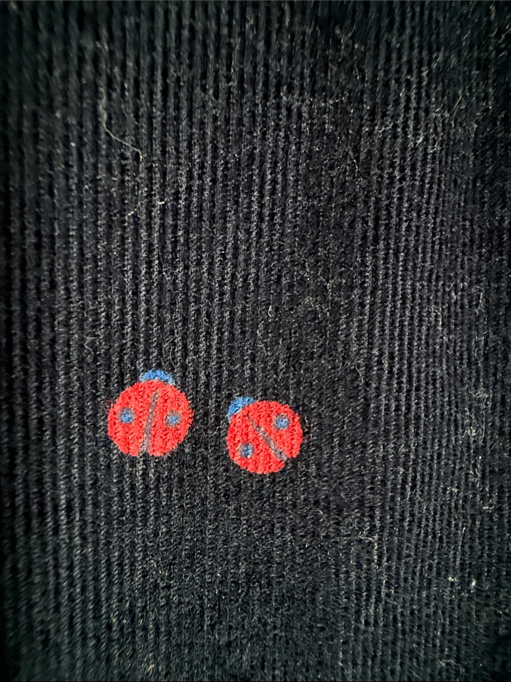 Girls Jacadi Ladybug Corduroy Dress - Picture 3 of 8